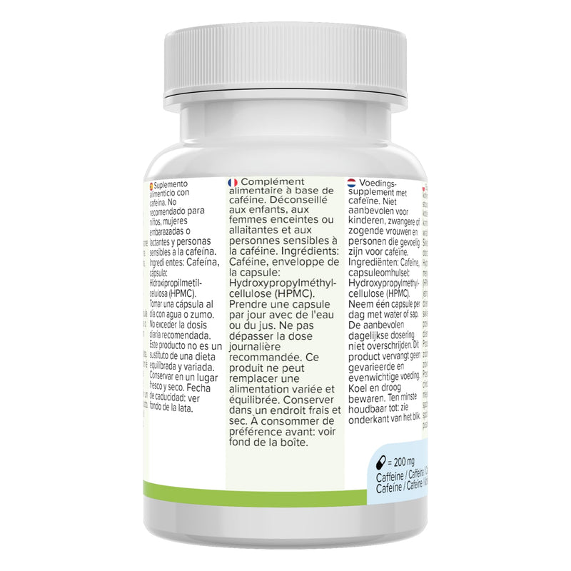 Caffeine Capsules ‚ Wake Up.  ‚ 200Mg Caffeine ‚ Quality From Germany. No Additives. 100% Money Back Guarantee ‚ Deutsche Laboratory Analytik ‚ 100% Pure Caffeine ‚ Rapid Action. - NewNest Australia