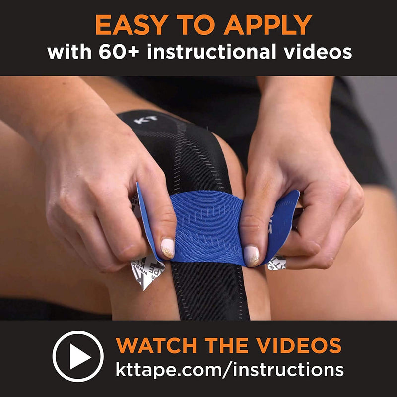 KT Tape Pro Synthetic Kinesiology Therapeutic Sports Tape, 20 Precut, 10” Strips Stealth Beige - Precut - NewNest Australia