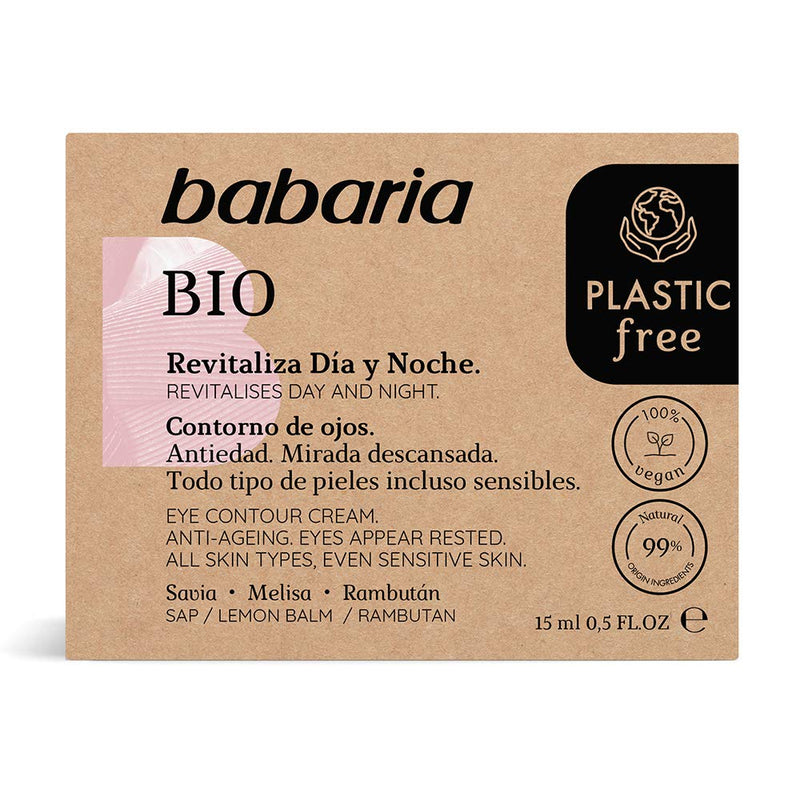 BABARIA Unisex's BIO CONTORNO DE OJOS 15ML Eye Contour, Negro, 50 ML - NewNest Australia