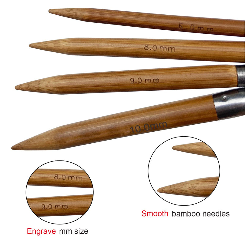 Weabetfu Bamboo Circular Knitting Needle,32-inch Length for Handmade Creative DIY and Any Weave Yarn Projects,US Size 4(3.5mm) US 4(3.5mm) - NewNest Australia
