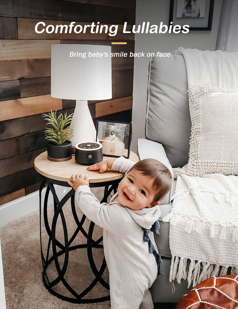 White Noise Machine - Dreamegg Sound Machine for Baby Kid Adult, Noise Machine for Sleeping with 24 Calming Sound, Ambient Nightlight, Continuous or Timer, Loud Sleep Machine for Home Nursery Office - NewNest Australia