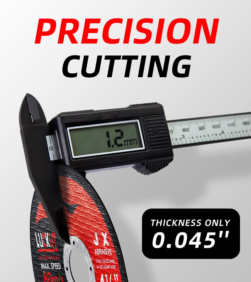 LUCKUT Cut-Off Wheels Cutting Wheel Disc 4-1/2"x3/64''x7/8'' Thin Metal Stainless Steel Cutting Cut Off Disc Blades Grinding Wheel for Angle Grinders 10-Pack - NewNest Australia