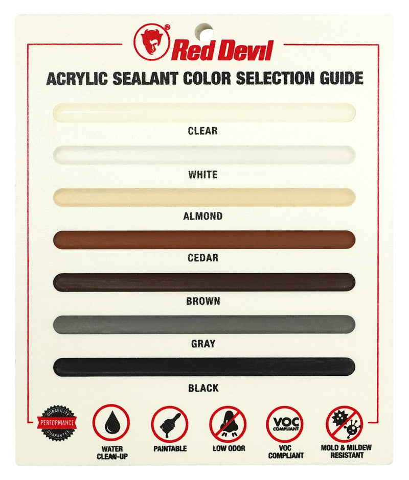 Red Devil 084630 Window & Door Siliconized Acrylic Caulk, 10.1 oz, Cedar Pack of 1 - NewNest Australia