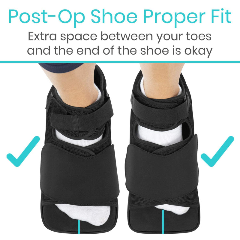 Vive Offloading Post-Op Shoe - Forefront Wedge Boot for Broken Toe Injury - Non Weight Bearing Medical Recovery for Foot Surgery (Medium) Medium - NewNest Australia