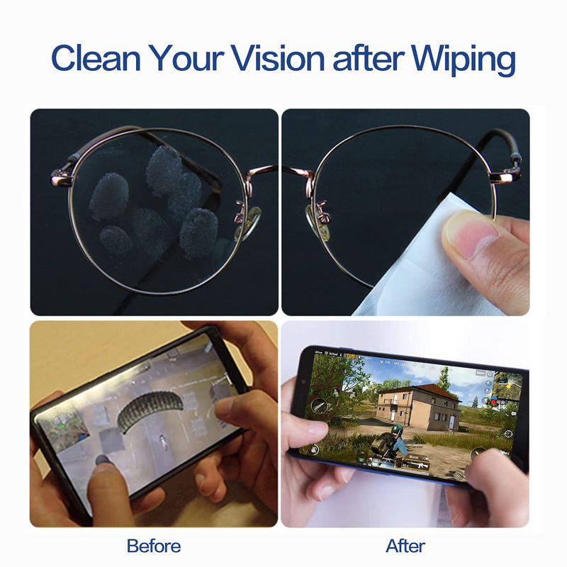 Lens Cleaning Wipes Glasses Wipes 70 Count Pre-Moistened Quick Dry Individual Wrapped with a Carrying Box Suitable for All Types Glasses and Electronics Screen - NewNest Australia