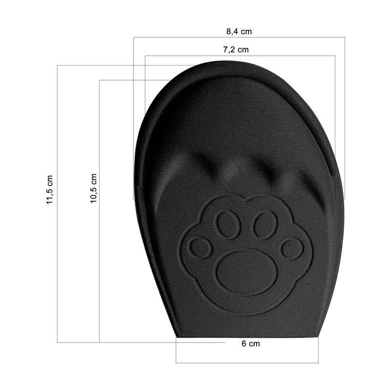 SULPO 2 pairs of bunion pads for shoes that are too big - Fits in almost every shoe - Pads against foot pain made of EVA foam - Sponge heel pads, toe grips liner, toe filler 35-40 black - NewNest Australia
