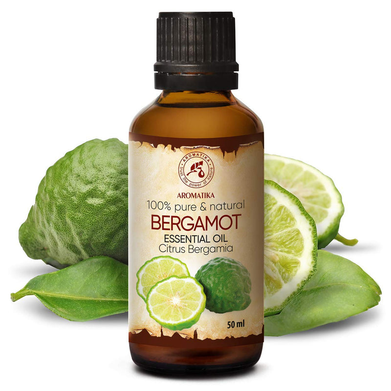 Bergamot Essential Oil 50 Ml - Citrus Bergamia - 100% Pure Bergamot Oil For Beauty - Aromatherapy - Hair & Skin - Oil Burner - Diffuser - Sauna - Steam Bath - Aroma Oil - Fragrance Oil - NewNest Australia