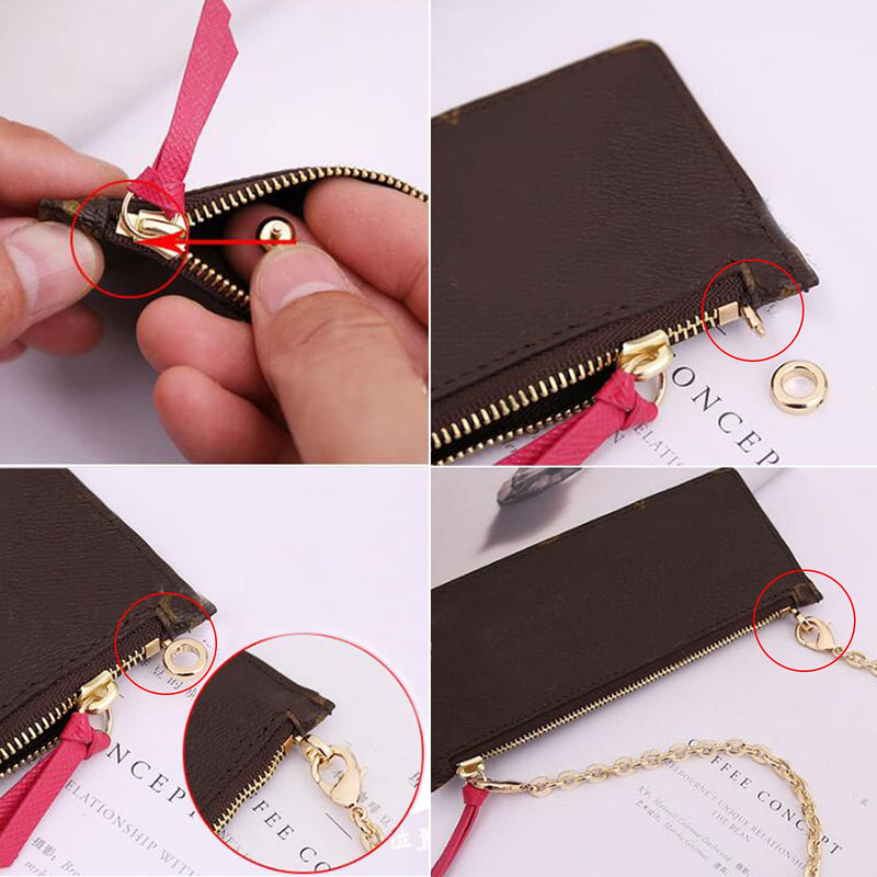 2Pcs Brass Ball Studs Rivets O/D Ring for Leather Crossbody Purse Craft - NewNest Australia