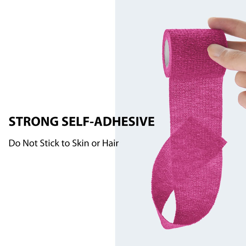 FriCARE Nonwoven Self-Adhesive Bandage, Self-Adherent Cohesive First Aid Medical Wrap, Elastic Athletic/Vet Tape for Wrist 2 Inches Wide 2 Inch x 5 Yards Purple - NewNest Australia