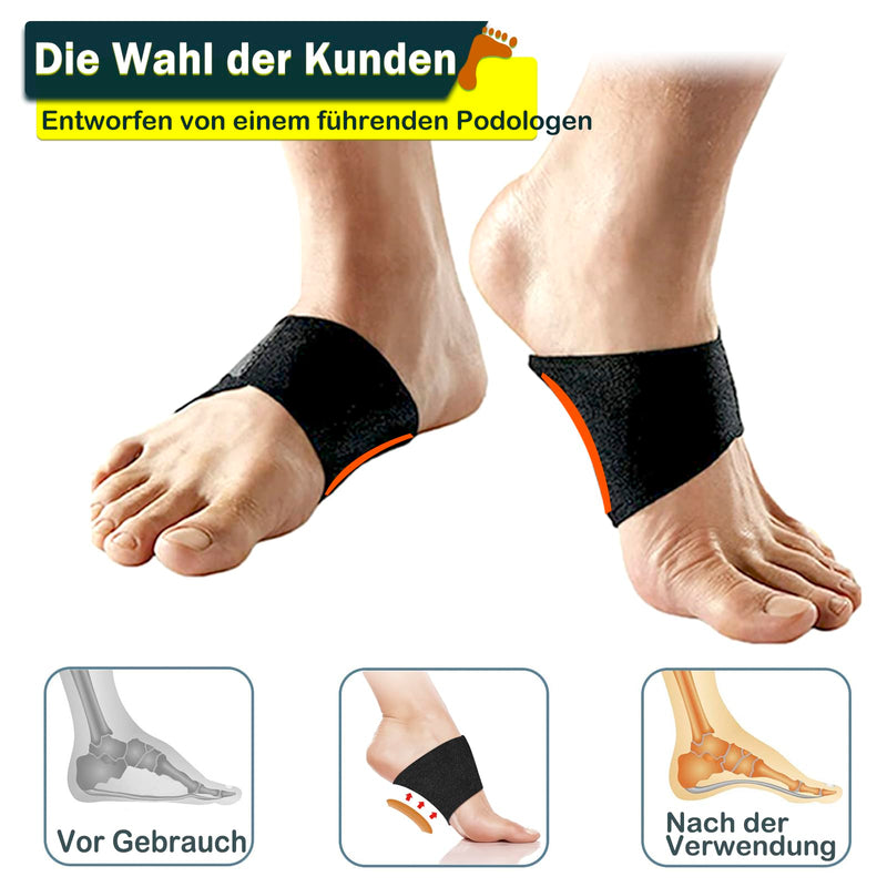 MIAYOHO Plantar Fasciitis Arch Pain Brace Patented Adjustable Compression Inserts Orthopedic Inserts for Flat Feet Arches High Arch (35-41 EU (23-26cm), Black) 35-41 EU (23-26cm) - NewNest Australia
