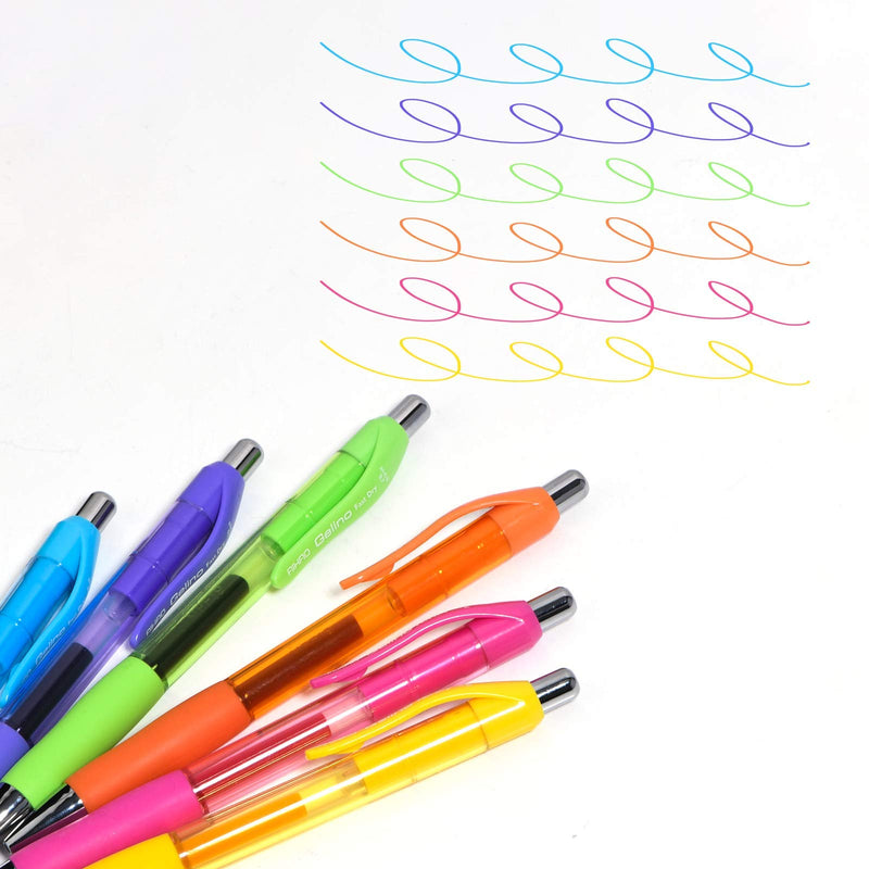 AIHAO Colorful Gel Ink Pens, Medium Point, 0.7mm, 12Pack, Retractable Gel Pen With Comfortable Grip, Assorted Ink, Quick Dry Ink Pen Multicolor - NewNest Australia