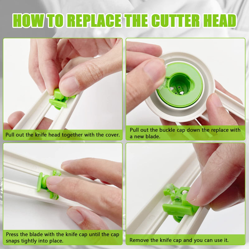 Circle Cutter Round Cutting Knife Model Patchwork Compass Circular Paper Scrapbooking Cards Cutters ( Green ) - NewNest Australia