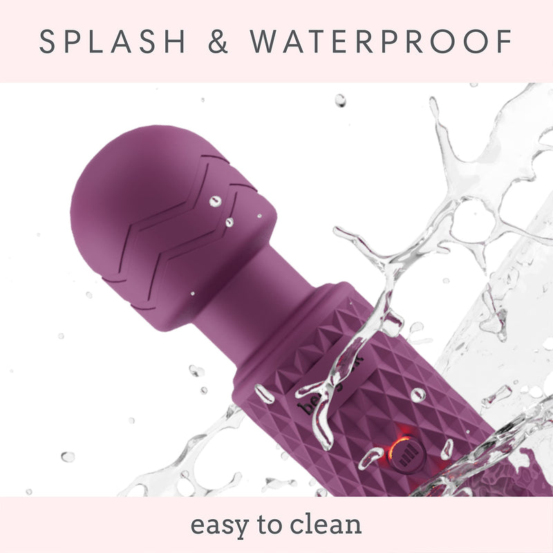 Wireless Magic Wand Massager Electric Wand Massager For Neck Shoulders Legs 20 Vibration Patterns & 8 Speed Levels Vibrator Promotes Stress Relief Wireless Massage Stick Purple - NewNest Australia
