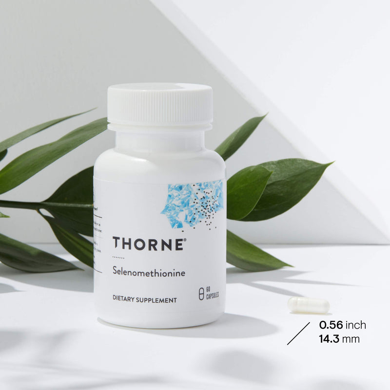 Thorne Research - Selenomethionine - 200 mcg Selenium Supplement for Antioxidant Support - 60 Capsules - NewNest Australia