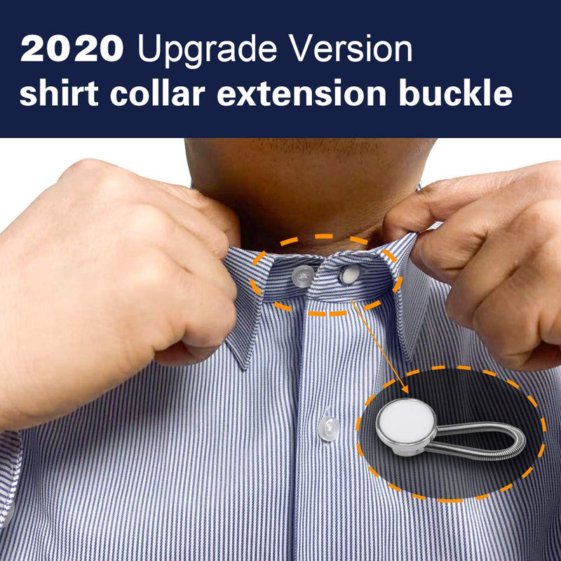 12 Pack Expander Button, 6 Pcs Pants Waist Silicone Extender Button for Men and Women, 6 Pcs Metal Collar Extenders/Neck Extender/Wonder Button for Men Dress Shirts, Simple Use, No Sewing. - NewNest Australia