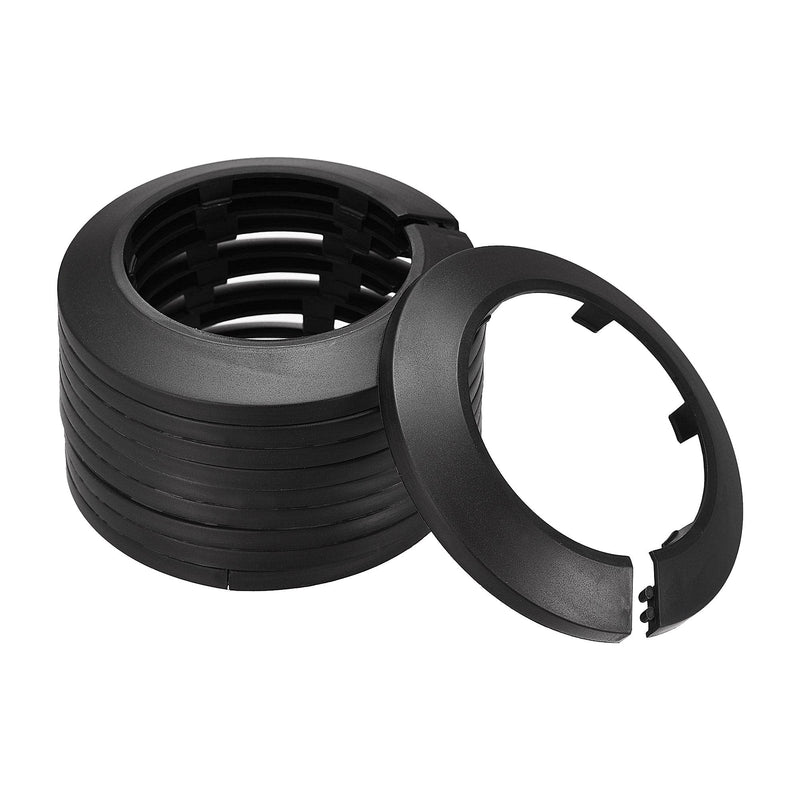 uxcell Pipe Cover Decoration, 75mm PP Plastic Radiator Escutcheon Water Pipe Drain Line Cover Black 10pcs - NewNest Australia