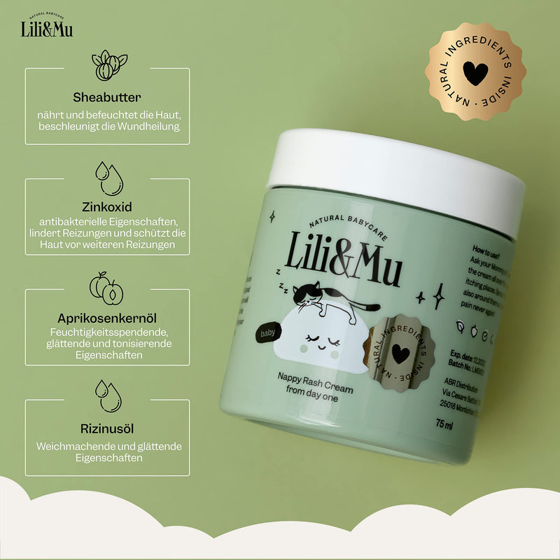 Lili&Mu Wound Protection Cream Baby Zinc Cream Cream With Panthenol And Shea Butter Moisture And Protection Baby Cream For Sensitive Skin Baby Natural Cosmetics Cream 75 Ml - NewNest Australia