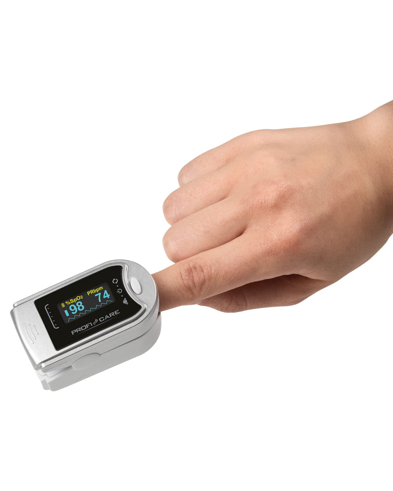 Proficare Pc-Po 3104 Pulse Oximeter For Measuring Pulse And Oxygen Saturation On The Finger, 3-In-1 For Measuring Pulse, Oxygen Saturation And Perfusion Index, Oximeter Finger Clip - NewNest Australia