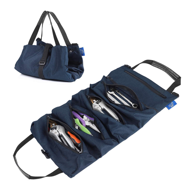 Tool Roll Bag,Wrench Roll Up Pouch,Durable Tool Organizer Bucket,Hanging Car Back Seat Tools Organizer Bag,Handy Tote Carrier Tool Zipper Bag - NewNest Australia