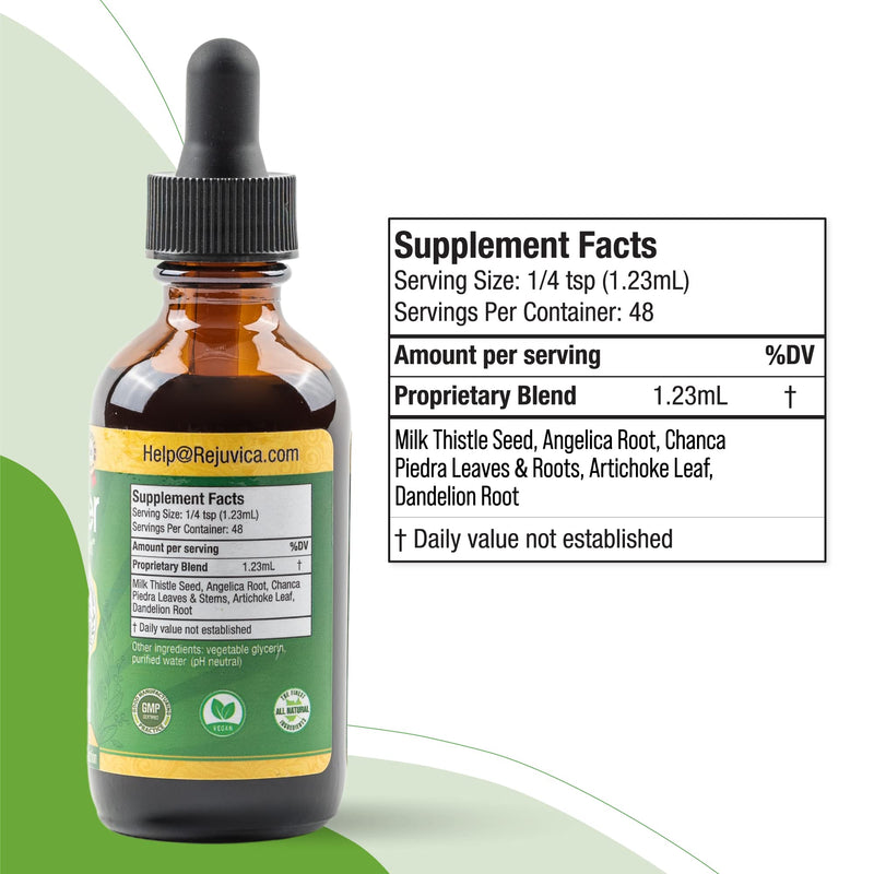 VitaLiver - Advanced Liver Support Supplement - Liquid Delivery for Better Absorption - Milk Thistle, Artichoke, Chanca Piedra, Dandelion & More! - NewNest Australia