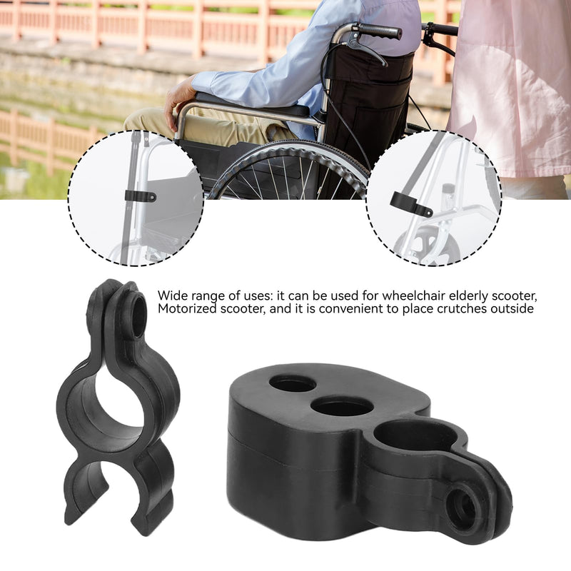 2pcs Wheelchair Walking Stick Rack, Practical Cane Holder Crutch Holder Wheelchair Accessory for Electric Wheelchairs Electric Mobility Scooter - NewNest Australia