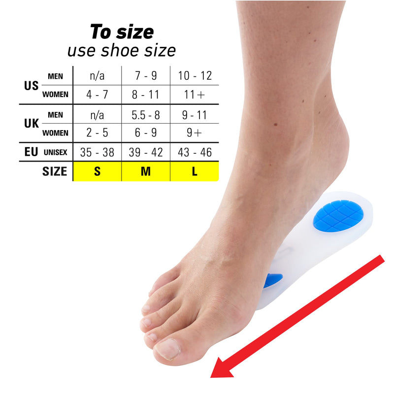 Neo G NeoThotics ¾ Length Insoles for Plantar Fasciitis Support Flat Feet Fallen Arch Support - Shin Splint Insoles – Achilles Tendonitis Insoles - Orthotic Insoles for Arch & Heel Pain Relief - M MEDIUM: 39 - 42 EUR - NewNest Australia