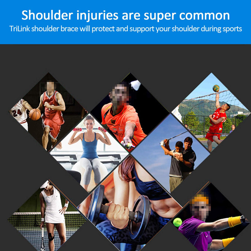 Shoulder Brace Adjustable Shoulder Support Bandage With Pressure Pad For Men/Women - Shoulder Pain Relief, Blown Interchangeable Joint, Labrum Tear, Bursitis, Neoprene Shoulder Warmer - NewNest Australia