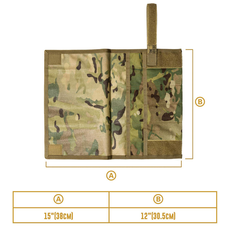 OneTigris Tactical Roll-up Tool Pouch with 12 Pockets - Hand Tool Roll Organizer Storage Bag (Multicam) Multicam - NewNest Australia
