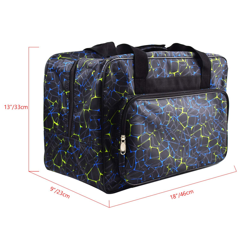 TLBTEK Black Sewing Machine Carrying Case,Universal Canvas Carry Tote Bag,Portable Padded Storage Dust Cover with Pockets for Sewing Machine - NewNest Australia