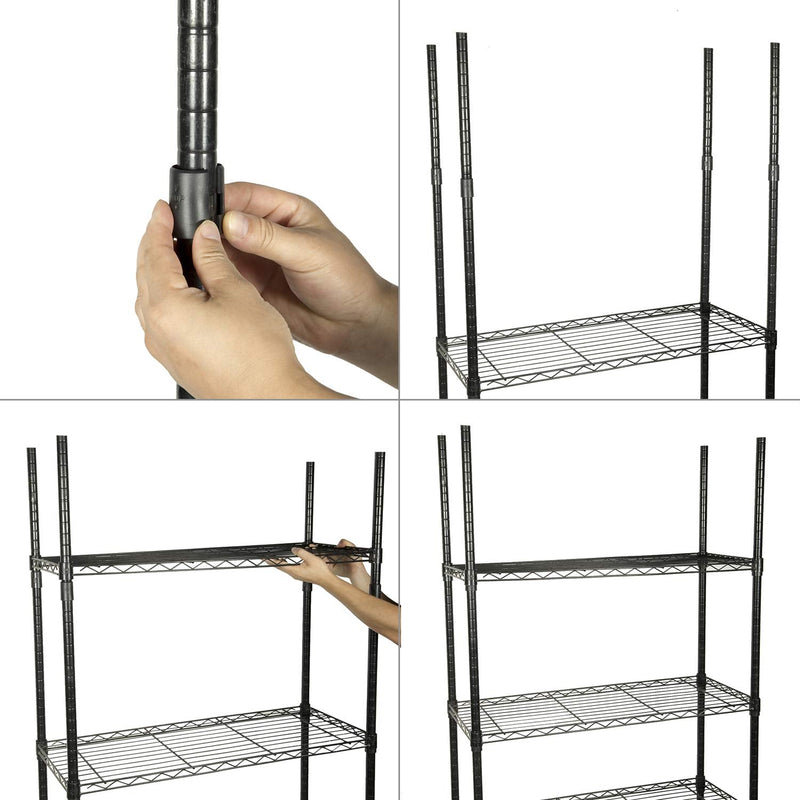 Wire Shelf Clips - 50Pack Wire Shelving Shelf Lock Clips for 1" Post Shelvings - NewNest Australia