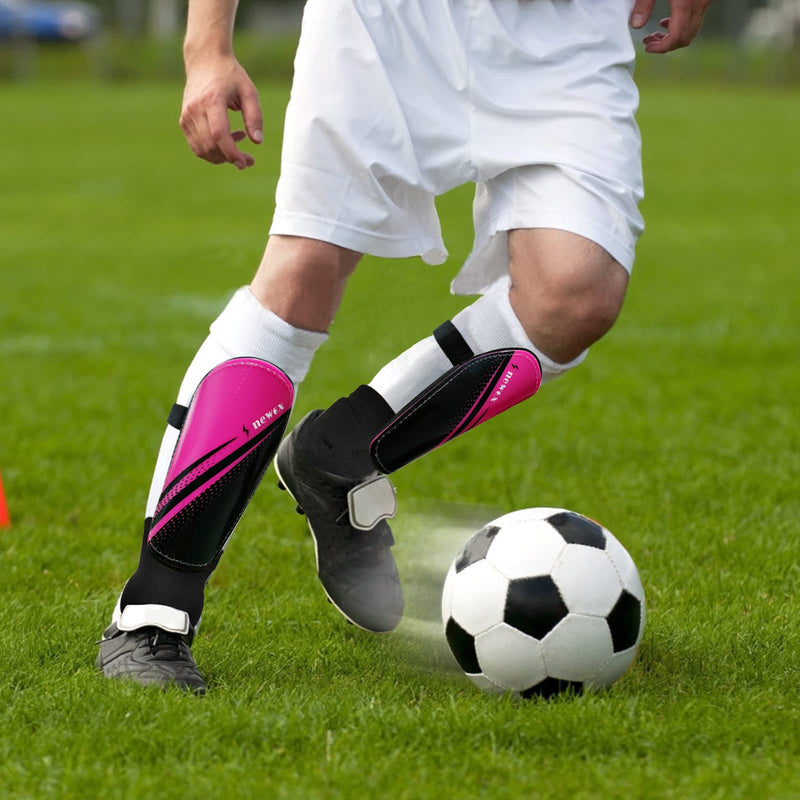 newox Soccer Shin Guards Youth - Protection Girls Shin Guards Soccer Youth - Soccer Sleevers Shin Pads - Soccer Shin Guards for Kids 3-16 Years Old Girls Boys Toddler Pink Pink+Black X-Small - NewNest Australia