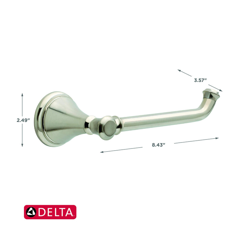 DELTA 79750-SS Cassidy Toilet Paper Holder, 3.63 x 8.38 x 3.63 Inches, Brilliance Stainless Steel - NewNest Australia