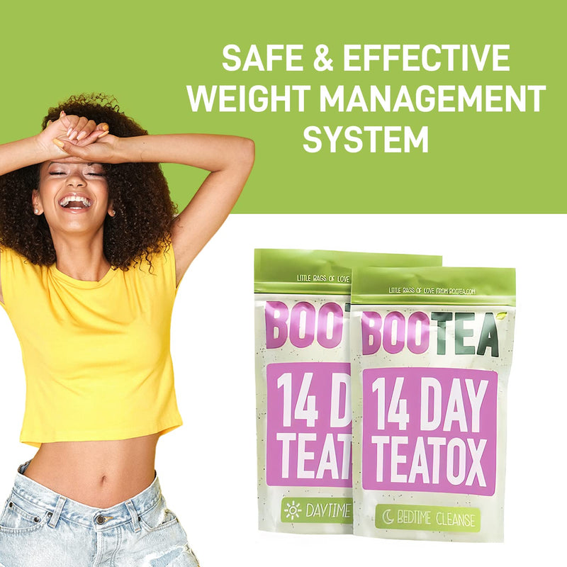 Bootea Detox Tea for Weight Management| Fast 28 Day Tea Tox | Day and Night Tea, Energy Booster and Sleep Support with Proven Benefits | Made in The UK - NewNest Australia