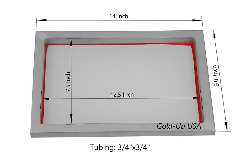 Aluminum Screen Printing Screens, Size 9 x 14 Inch Pre-stretched Silk Screen Frame (110 White Mesh) 110 White Mesh - NewNest Australia