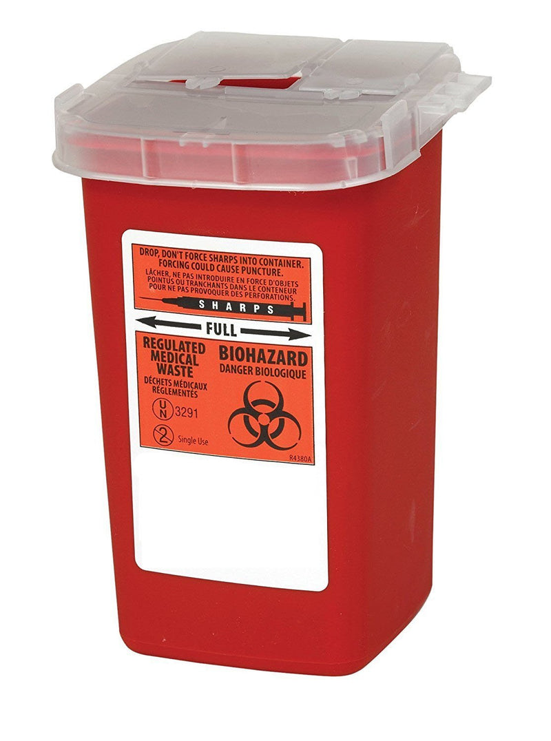 Global Sharps Container Biohazard Needle Disposal Container - 1 Quart (3) - NewNest Australia
