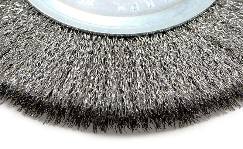 Forney 72743 Wire Wheel Brush, Fine Crimped with 1/2-Inch and 5/8-Inch Arbor, 5-Inch-by-.008-Inch - NewNest Australia