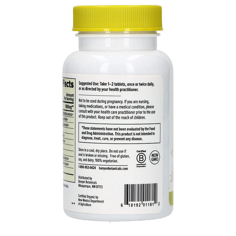 Banyan Botanicals Liver Formula - USDA Organic, 90 Tablets - Cleansing Bitter Herbs to Detoxify The Liver & Gallbladder* - NewNest Australia