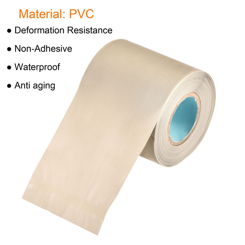 MECCANIXITY Pipe Wrap Tapes Non-Adhesive 6cmx13m Protective Waterproof Tube Protector for Air Conditioner HVAC Pipes, PVC Grey Pack of 2 - NewNest Australia