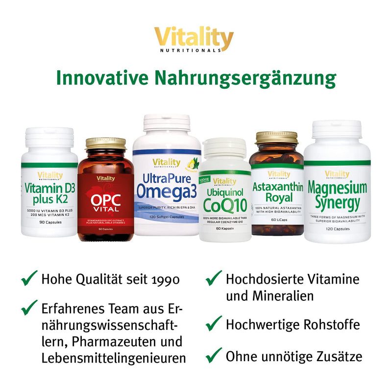 Serenity, Mind Relaxing Complex. Innovative Gaba Capsules With High Doses, Lemon Balm Extract, Vitamins. (90 Capsules). Balance, Calm, Mental Strength. Vitality Nutritionals By Vitaminexpress - NewNest Australia
