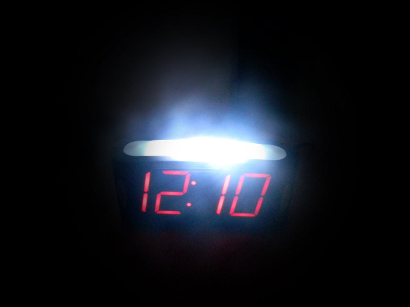 NewNest Australia - Travelwey Home LED Digital Alarm Clock - Outlet Powered, No Frills Simple Operation, Large Night Light, Alarm, Snooze, Full Range Brightness Dimmer, Big Red Digit Display, Black 