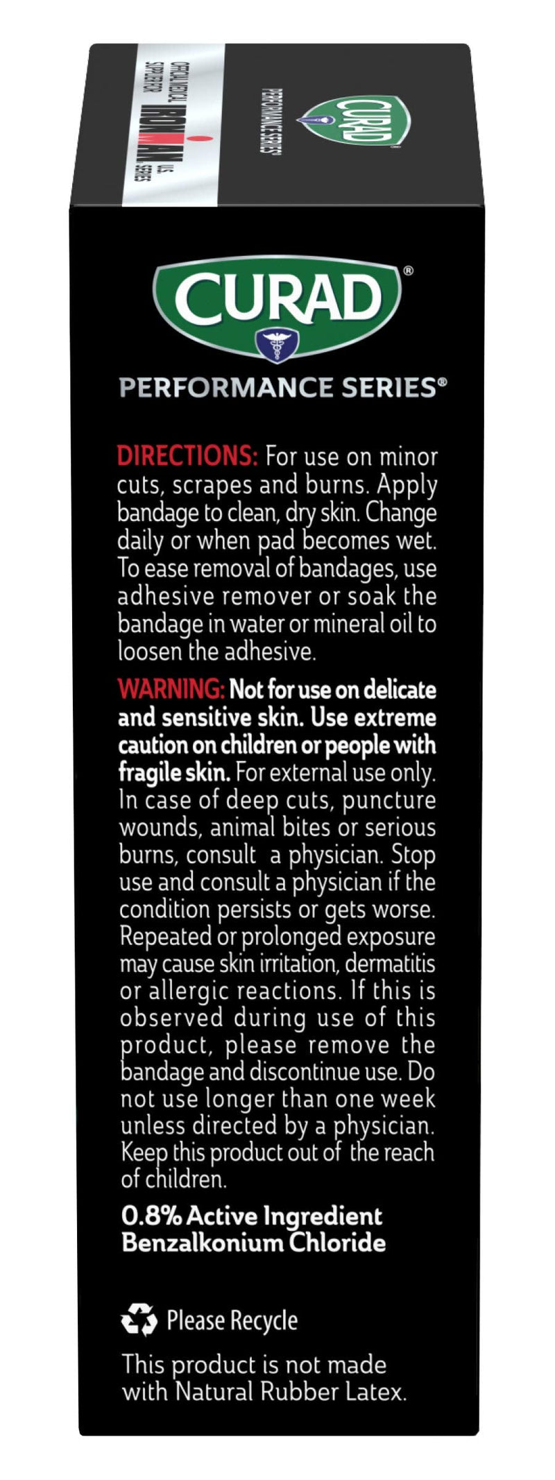 Curad Performance Series Ironman Fingertip and Knuckle Antibacterial Bandages, Extreme Hold Adhesive Technology, Fabric Bandages, 20 Count (Pack of 3) - NewNest Australia