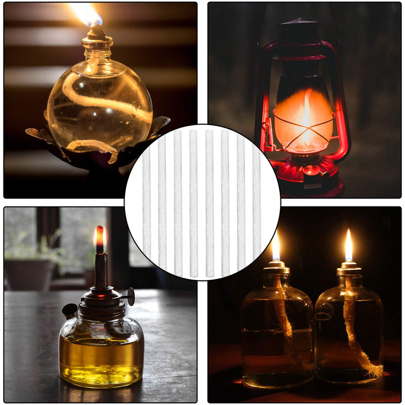 EBaokuup 14Pcs Long Life Fiberglass Replacement Wicks for Outdoor Tiki Torches Patio Lighting Garden Lights Oil Lamps-9.85Inch - NewNest Australia