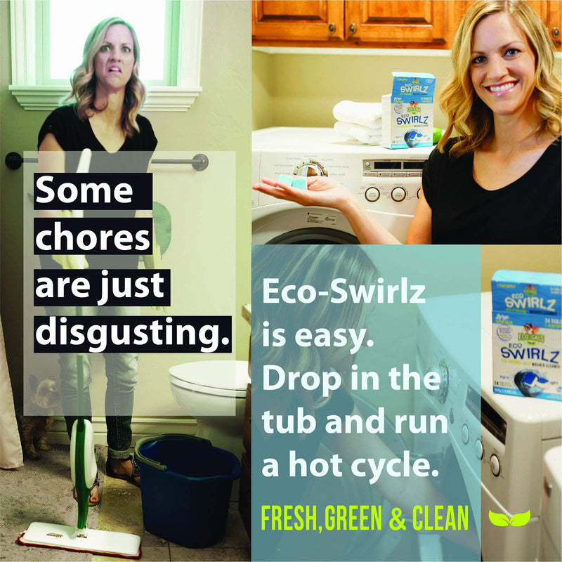 Eco-Gals Eco Swirlz Washing Machine Cleaner, 24 Count - NewNest Australia