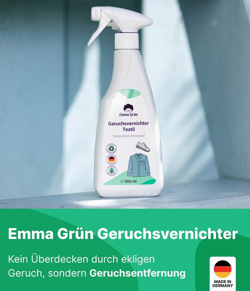Emma Gr√ºn Odor Remover Spray For Shoes, Car, Home & Pets, 500 Ml, Odor Neutraliser For Home, Rooms, Cat Litter Tray, Cat Urine Odor Remover, Extreme Shoe Spray Against Odour - NewNest Australia