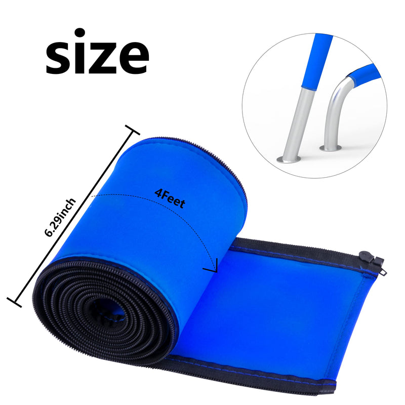 Pool Railing Covers-4 Feet Zippered Swimming Pool Handrail Covers-Neoprene Hand Grip Rail Slip Cover for Inground Swimming Pool Ladder Handles 4 Feet - NewNest Australia
