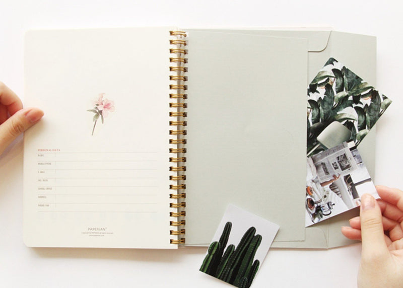 PAPERIAN Brilliant Monthly & Weekly Planner - Wirebound Undated Monthly &Weekly Planner Book Scheduler Diary (Grey Sky) Grey Sky - NewNest Australia