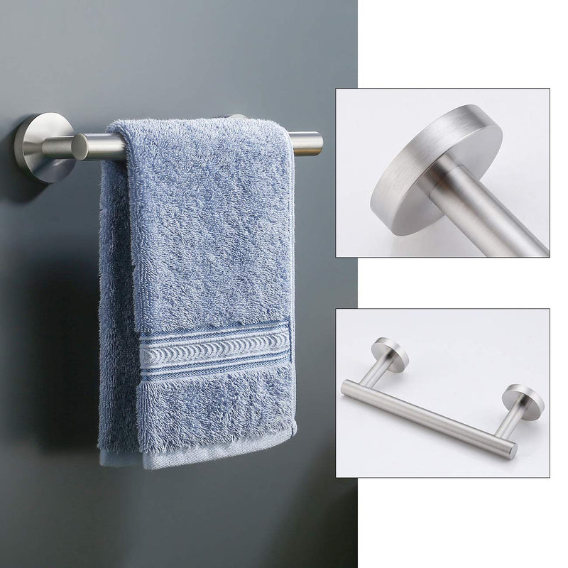 KES Bathroom Hardware Set 2 Pieces Hand Towel Bar and Toilet Paper Holder No Drill SUS304 Stainless Steel Wall Mounted Brushed Finish, LA202S23DG-22 9-Inch Towel Bar - NewNest Australia