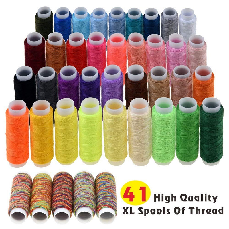 Sewing Kit, 200 Premium Sewing Supplies, 41 XL Thread Spools, Suitable for Traveller, Adults, Kids, Beginner, Emergency, DIY and Home by Inscraft - NewNest Australia