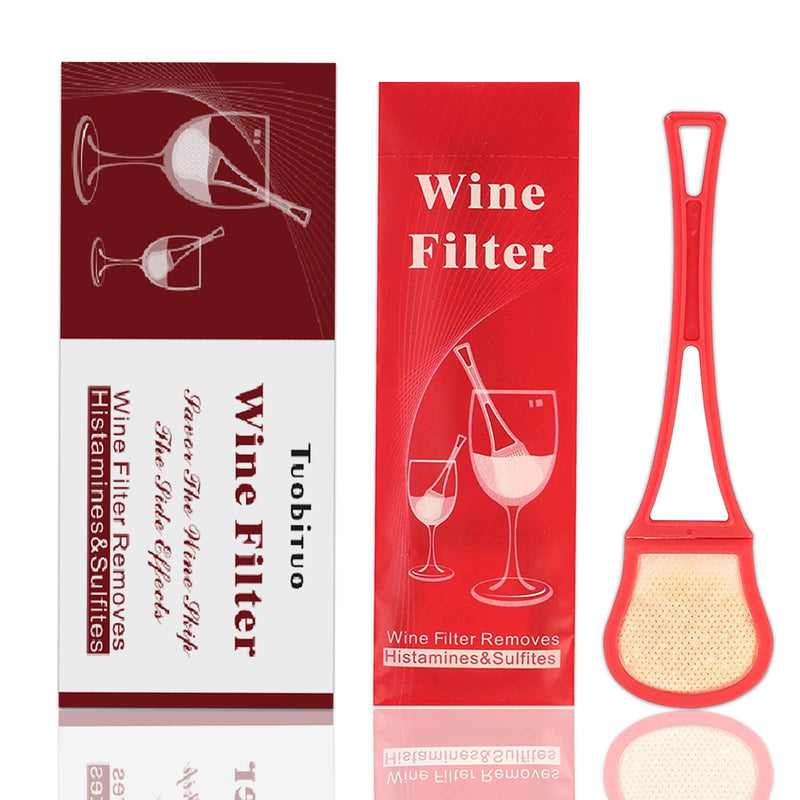 TUOBITUO Wand wine filter Stick?8 pack,Red) - remove sulfites and histamine -Enjoy red wine without headache and nausea to prevent wine allergies-Reduces Wine Allergies &Wine Purifier - NewNest Australia