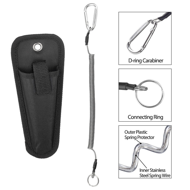 BASUNE Fishing Pliers + Fish Hook Remover, Line Cutter Curved Nose Remove Hook Fishing Tackle Tool with Nylon Sheath Fishing Plyers Fishing Gear Set (Blue) - NewNest Australia